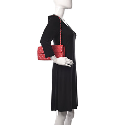 Chanel Caviar Quilted East West Flap Red 2 of 11