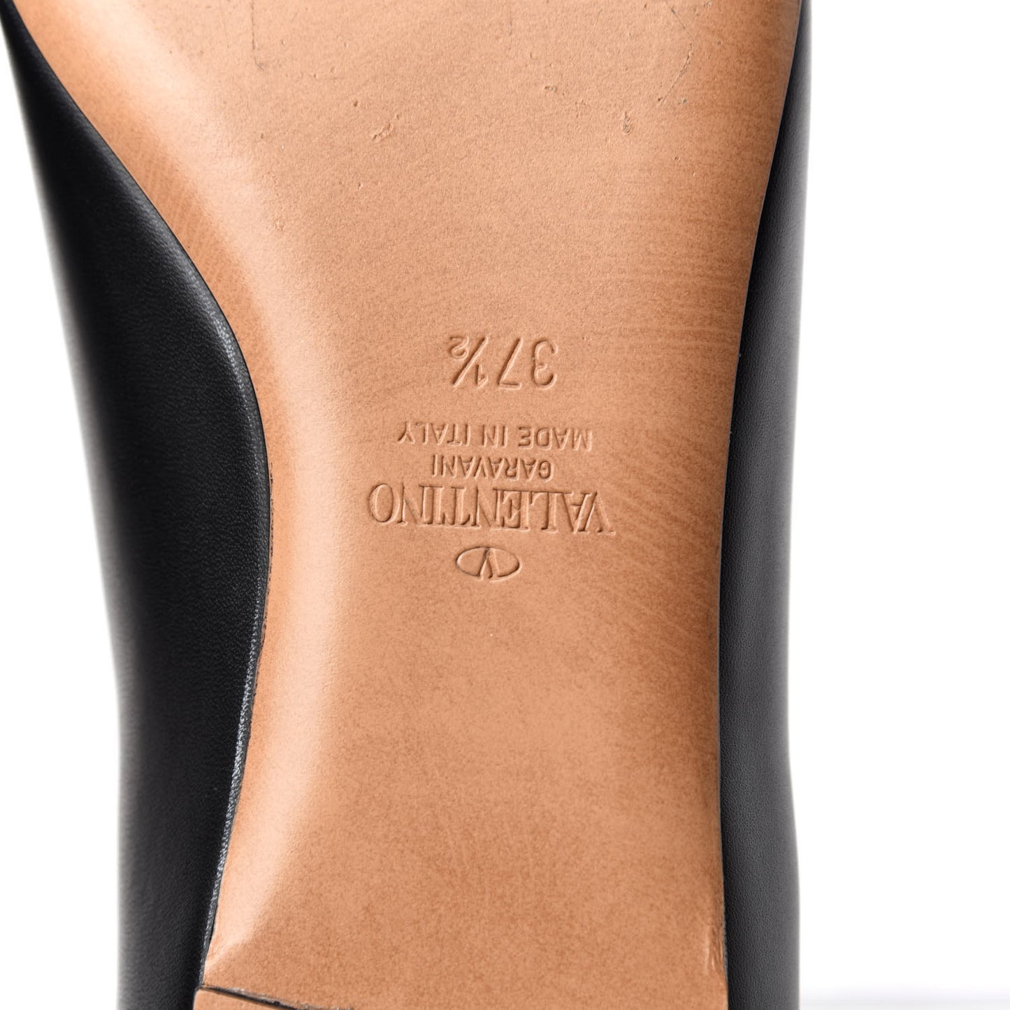 Nappa Vlogo Flats 37.5 Black