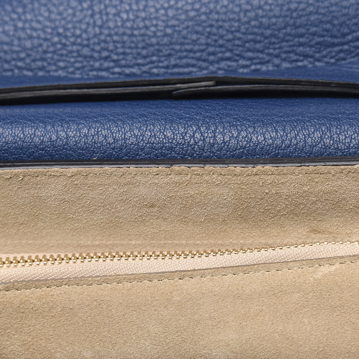 Grained Lambskin Drew Shoulder Bag Factory Blue