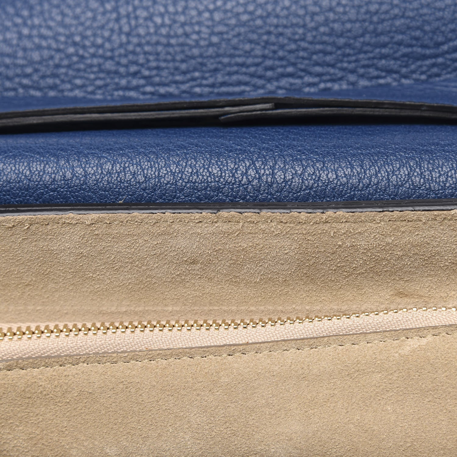 Chloe Grained Lambskin Drew Shoulder Bag Factory Blue 9 of 9