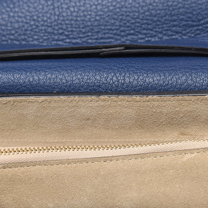 Chloe Grained Lambskin Drew Shoulder Bag Factory Blue 9 of 9