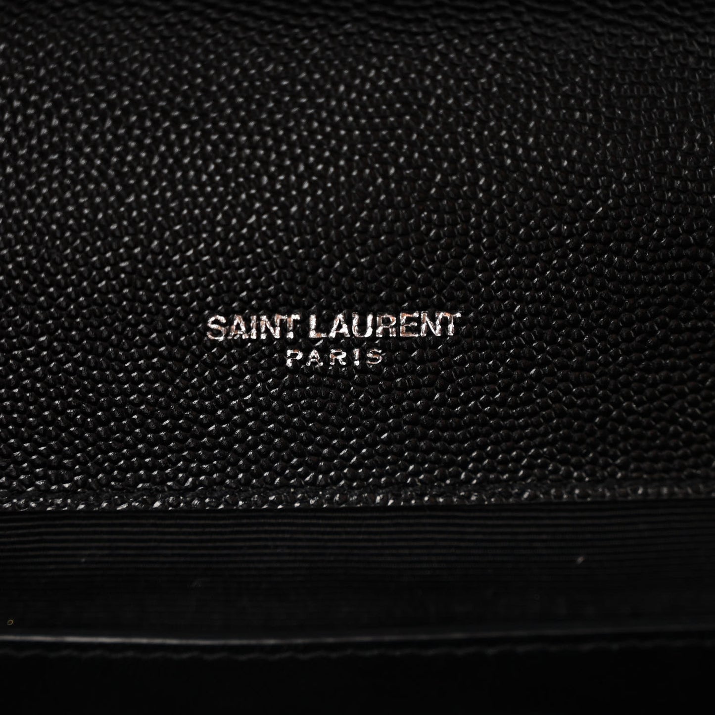 Grain De Poudre Textured Mixed Matelasse Triquilt Medium Monogram Satchel Black