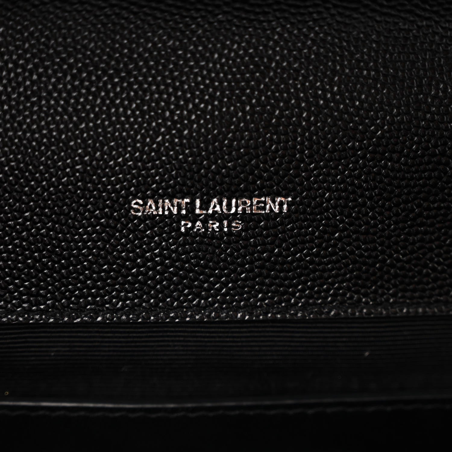 Saint Laurent Grain De Poudre Textured Mixed Matelasse Triquilt Medium Monogram Satchel Black 7 of 12