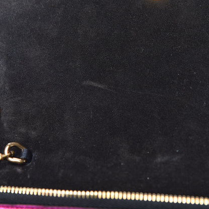 Saint Laurent Metallic Calfskin Classic Monogram Kate Tassel Chain Walle Fuchsia 12 of 14