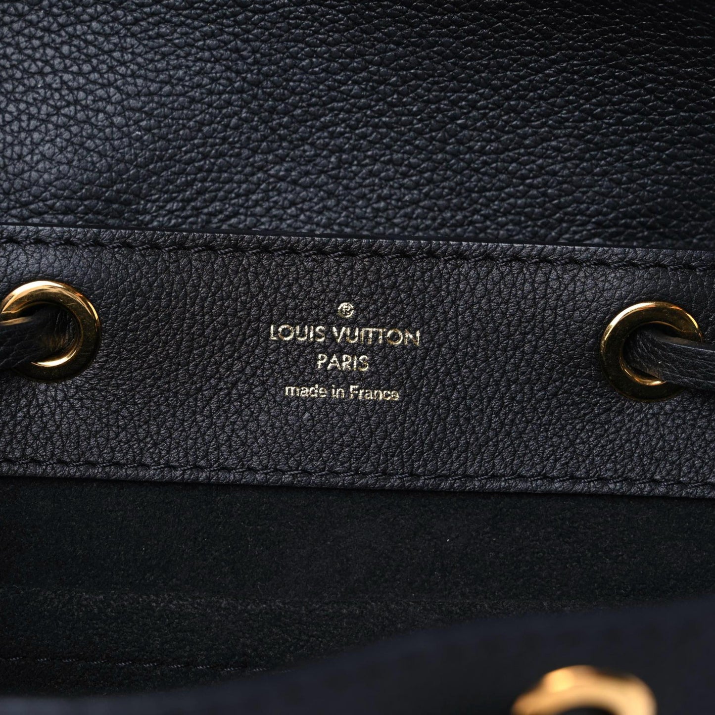 Calfskin Lockme Mini Backpack Black