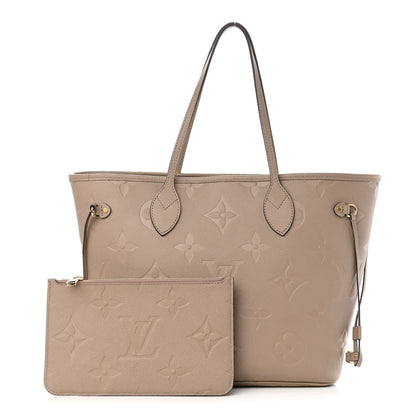 Louis Vuitton Empreinte Monogram Giant Neverfull MM Tourterelle 1 of 10