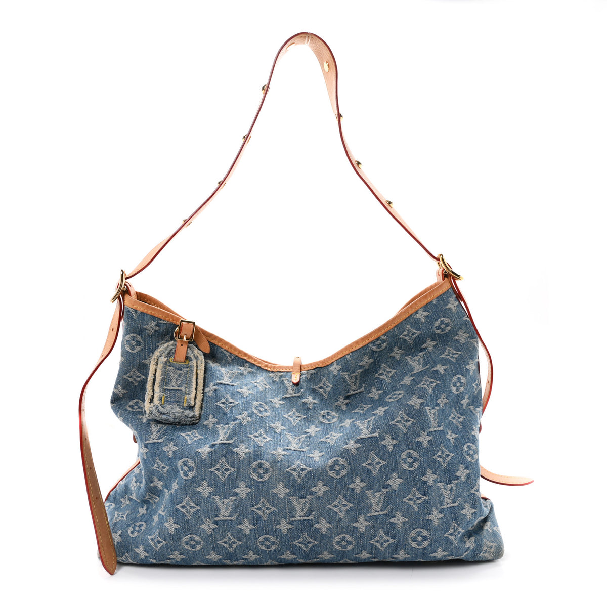 Louis Vuitton Monogram Denim CarryAll MM Blue 1 of 10