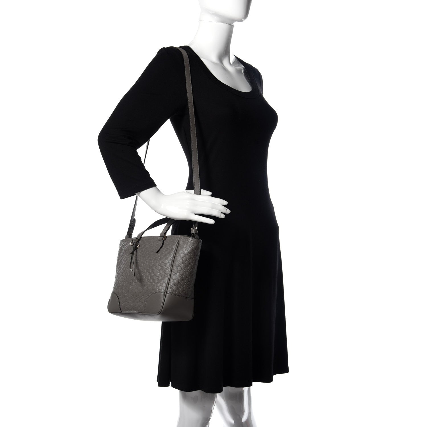 Gucci Microguccissima Small Bree Tote Graphite 2 of 9