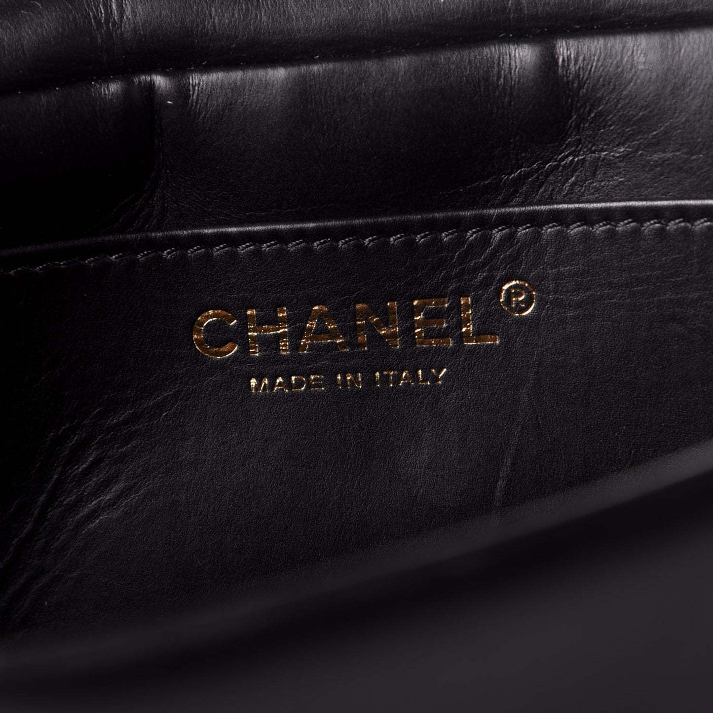 Calfskin Quilted Nailed CC Flap Bag Black