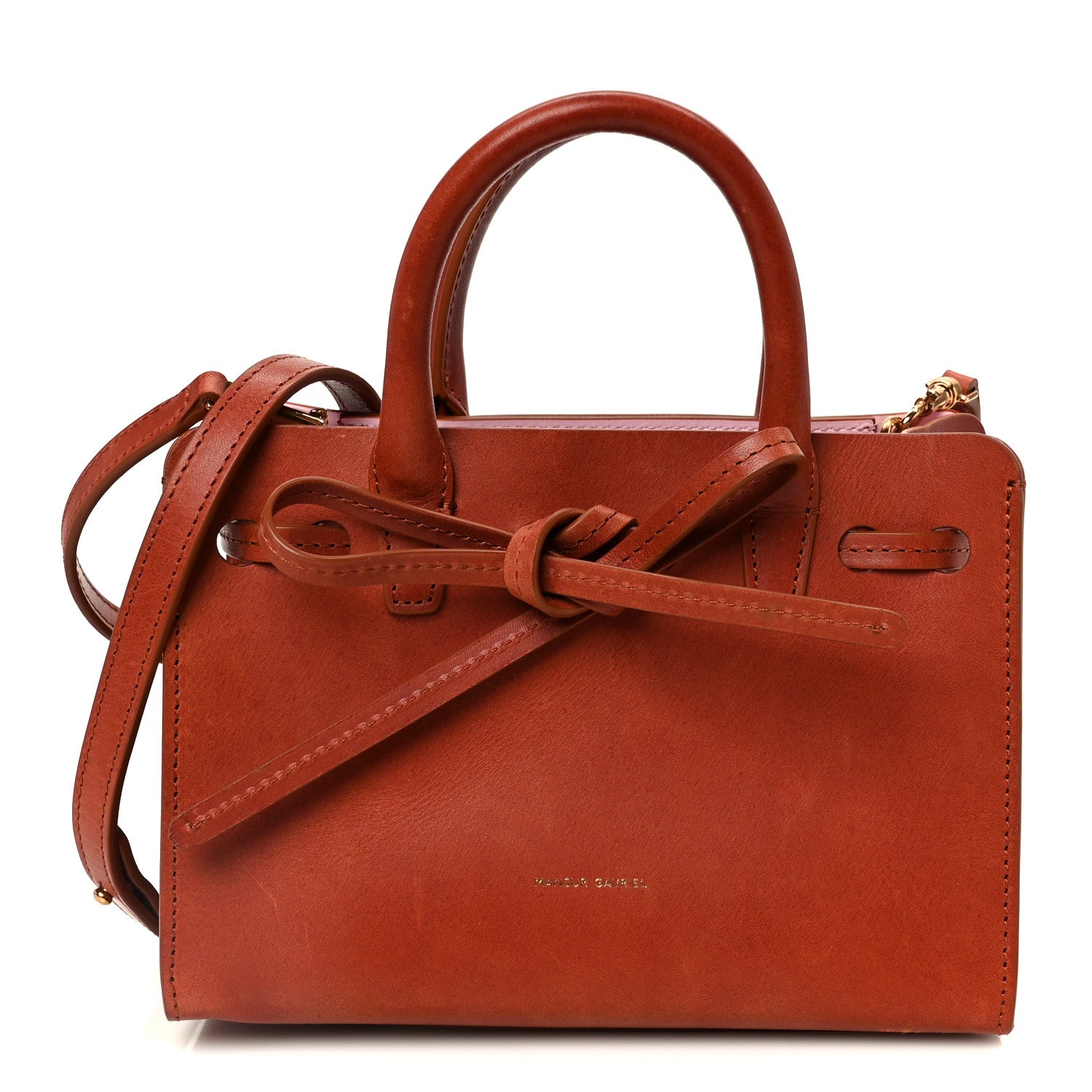 Mansur Gavriel Calfskin Mini Sun Bag Brandy 1 of 9