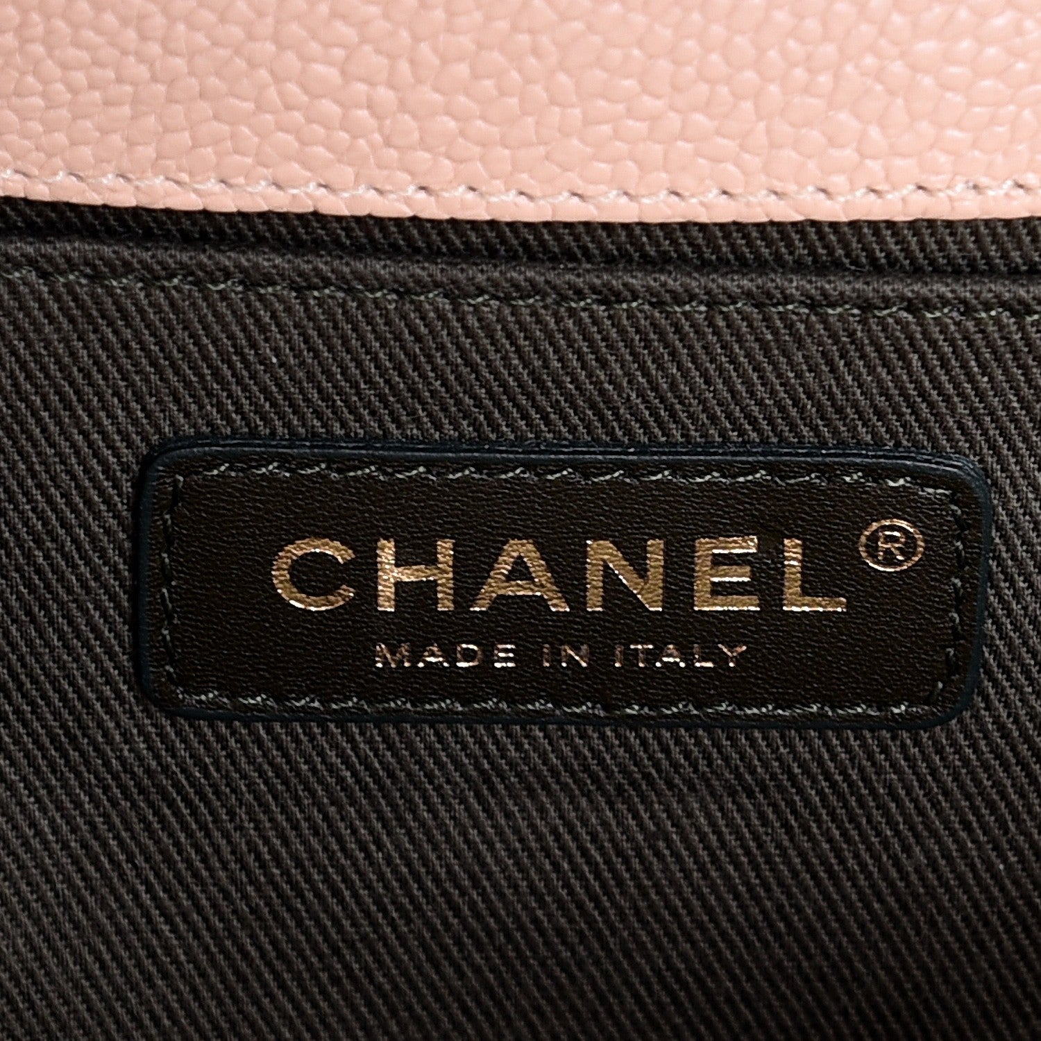 Chanel Caviar Quilted Medium Boy Flap Light Beige 7 of 8