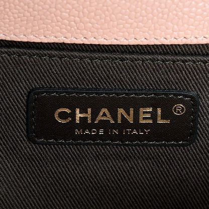 Chanel Caviar Quilted Medium Boy Flap Light Beige 7 of 8