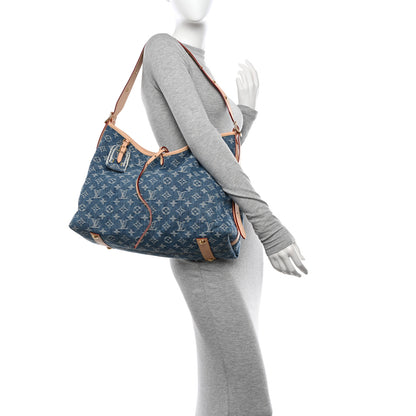 Louis Vuitton Monogram Denim CarryAll MM Blue 2 of 11