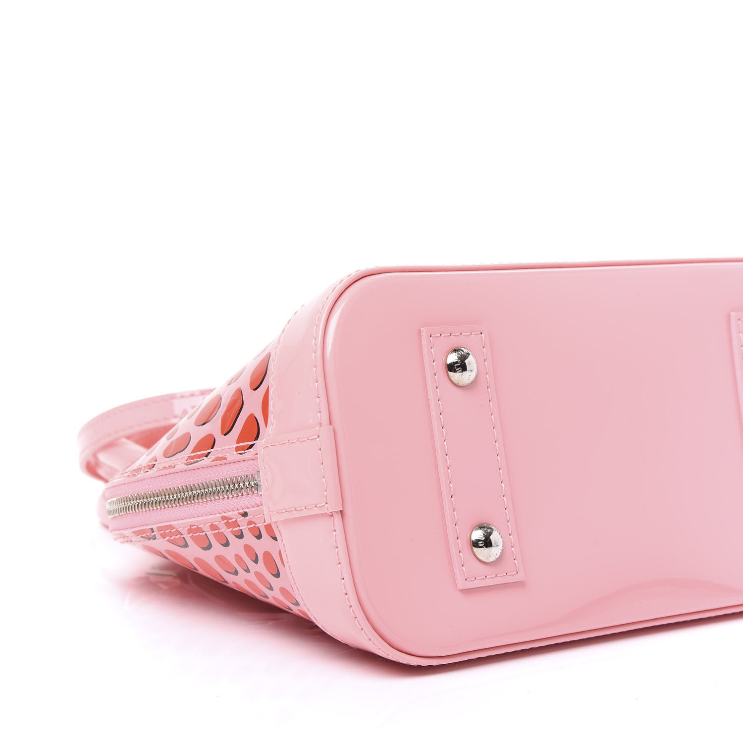 Louis Vuitton Vernis Jungle Dots Alma BB Sugar Pink Poppy 5 of 9