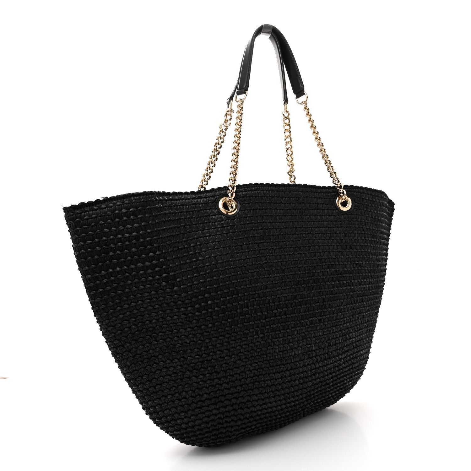 Jimmy Choo Raffia Small Mari Tote Black 3 of 12