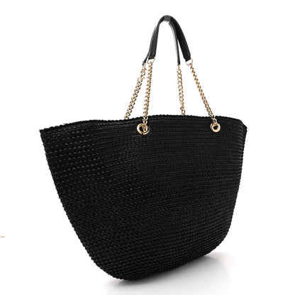 Jimmy Choo Raffia Small Mari Tote Black 3 of 12