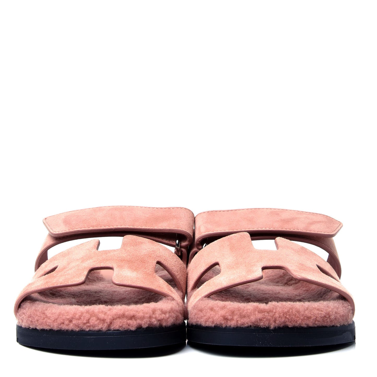 Suede Goatskin Woolskin Womens Chypre Sandals 38 Rose Aube