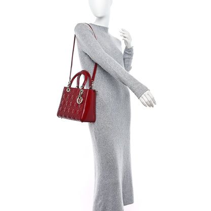 Christian Dior Patent Cannage Medium Lady Dior Red 2 of 10
