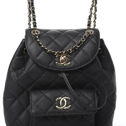 Chanel Caviar Quilted Backpack Bag Black 6 of 8