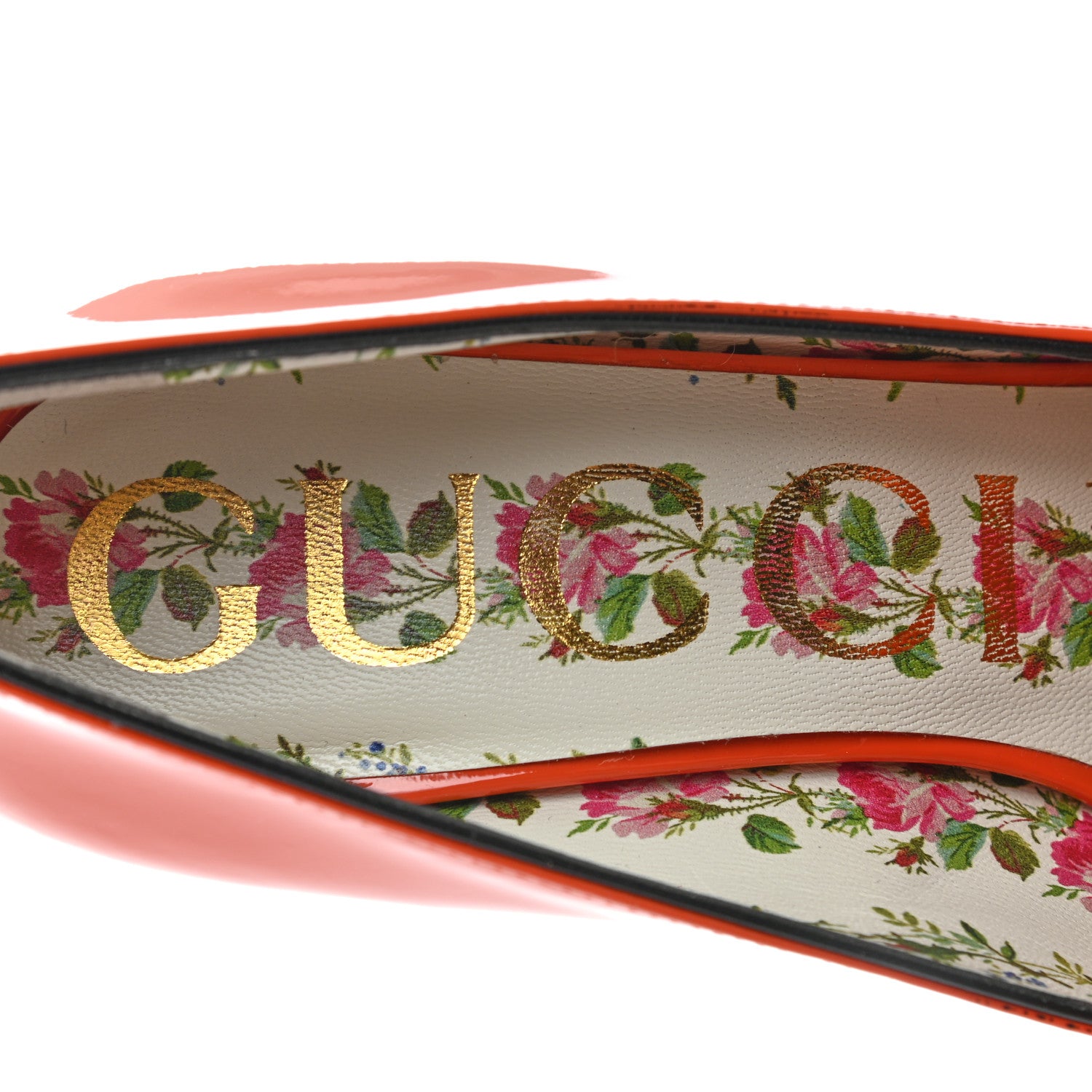 Gucci Vernice GG Marmont Fringe 50mm Loafer Pumps 36.5 Deep Orange 7 of 8