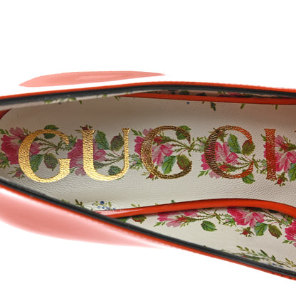 Gucci Vernice GG Marmont Fringe 50mm Loafer Pumps 36.5 Deep Orange 7 of 8