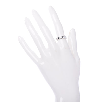 Cartier 18K White Gold 8 Diamond 4mm Wedding Band LOVE Ring 51 5.75 2 of 4