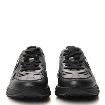 Gucci Dali Soft Calfskin Cut Out Interlocking G Womens Rhyton Sneakers 36.5 Black Ivoire 2 of 9