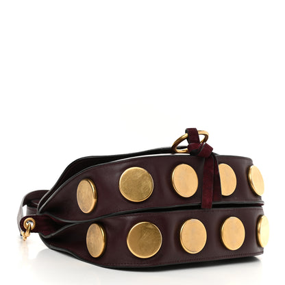 Chloe Suede Smooth Calfskin Medium Kurtis Shoulder Bag Plum Purple 4 of 18