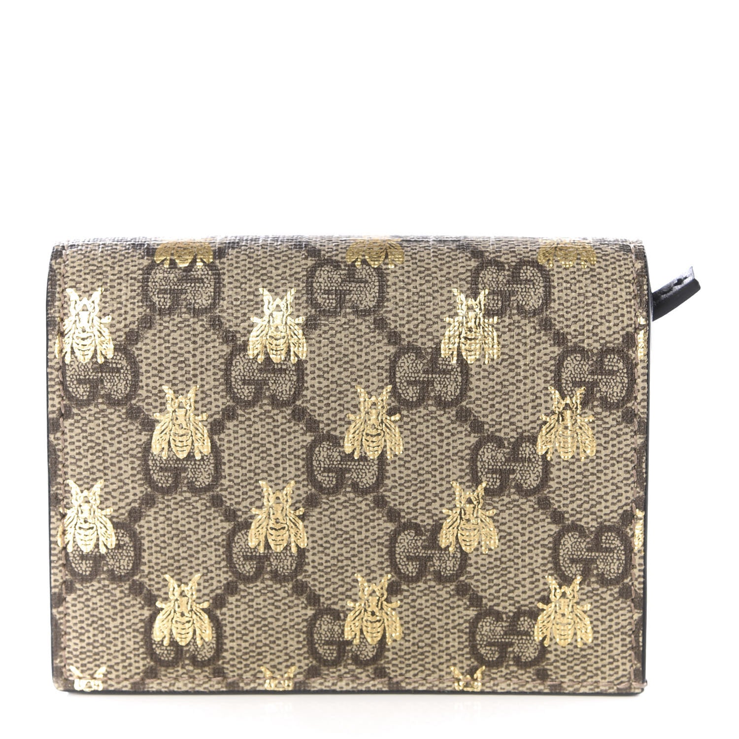 Gucci GG Supreme Monogram Bee Print Card Case 1 of 8