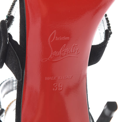 Christian Louboutin Veau Velours Raynibo Cage 110 Strappy Sandals 39 Black 7 of 7