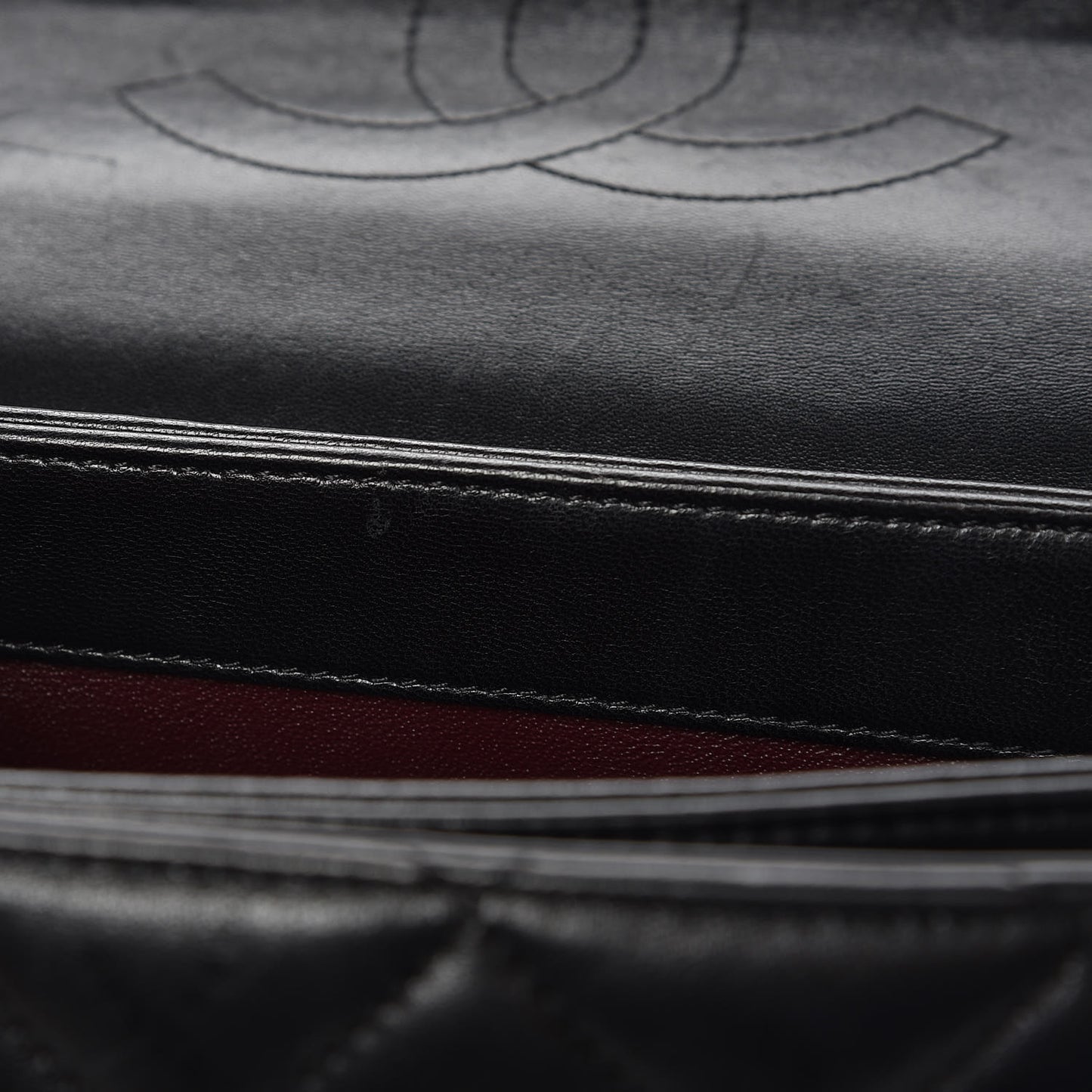 Lambskin Quilted Small Trendy CC Dual Handle Flap Bag Black