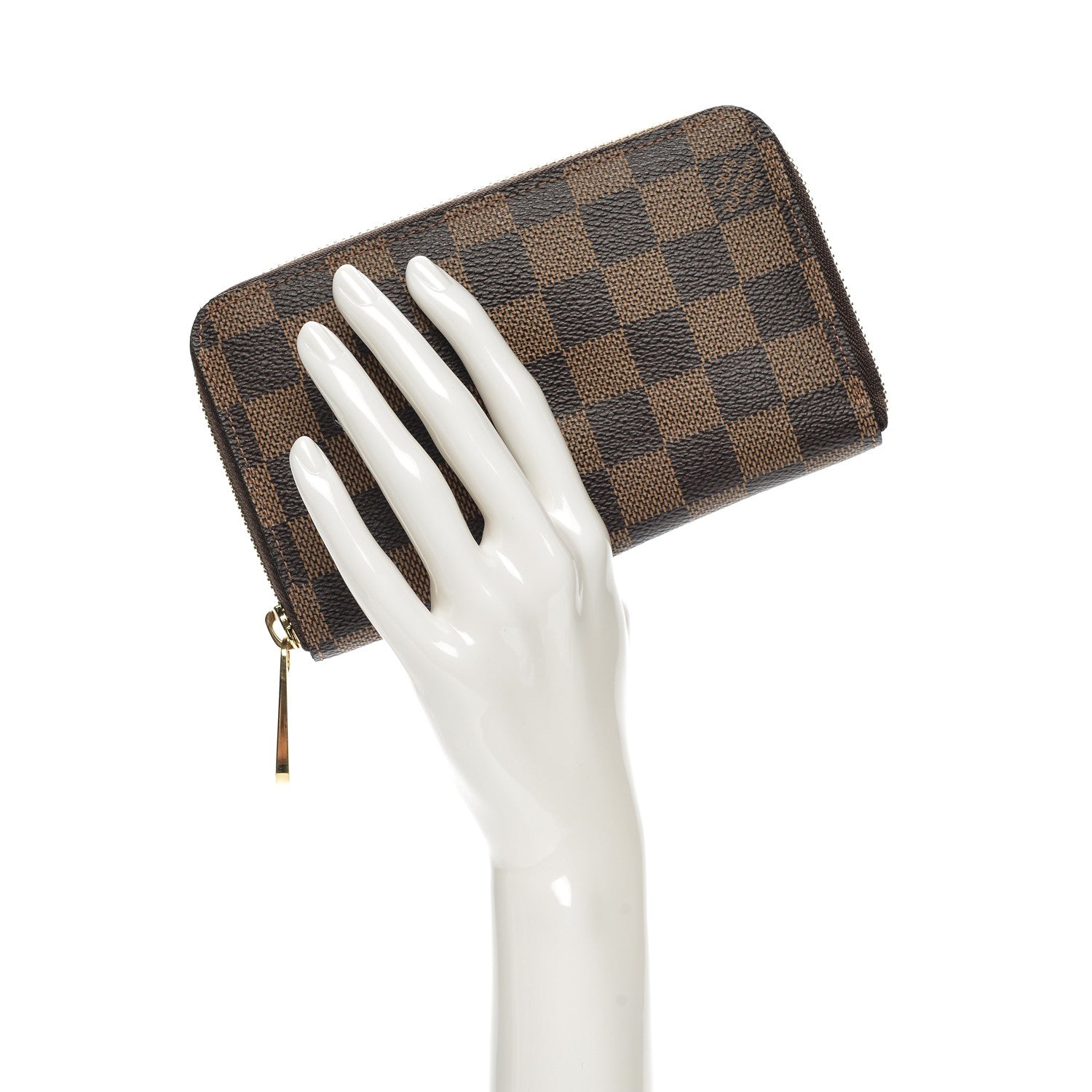 Louis Vuitton Damier Ebene Zippy Compact Wallet 2 of 6
