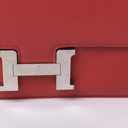 Hermes Epsom Constance Elan 25 Rouge Casaque 11 of 11