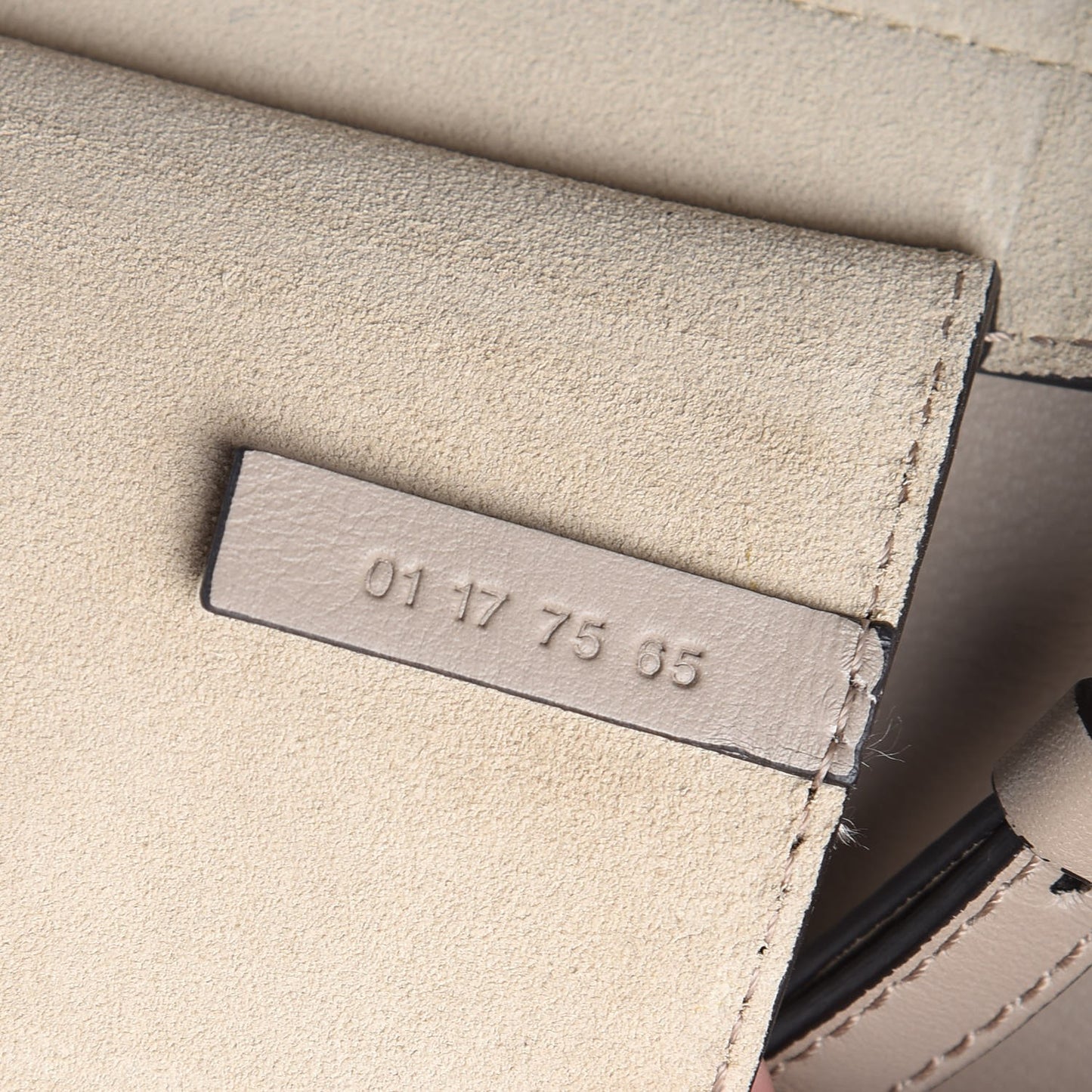 Suede Calfskin Mini Faye Shoulder Bag Motty Grey