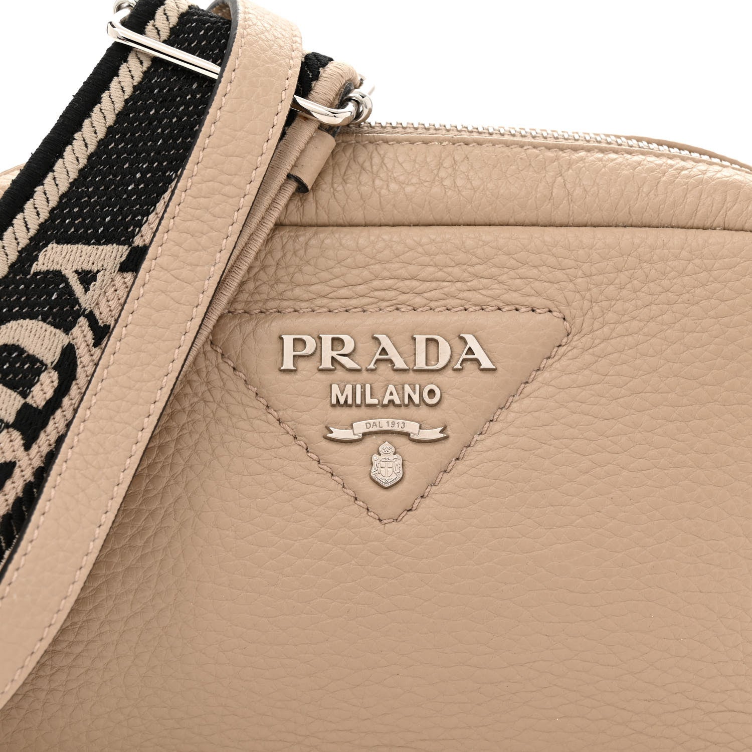 Prada Vitello Daino Soft Small Camera Crossbody Sand 7 of 11
