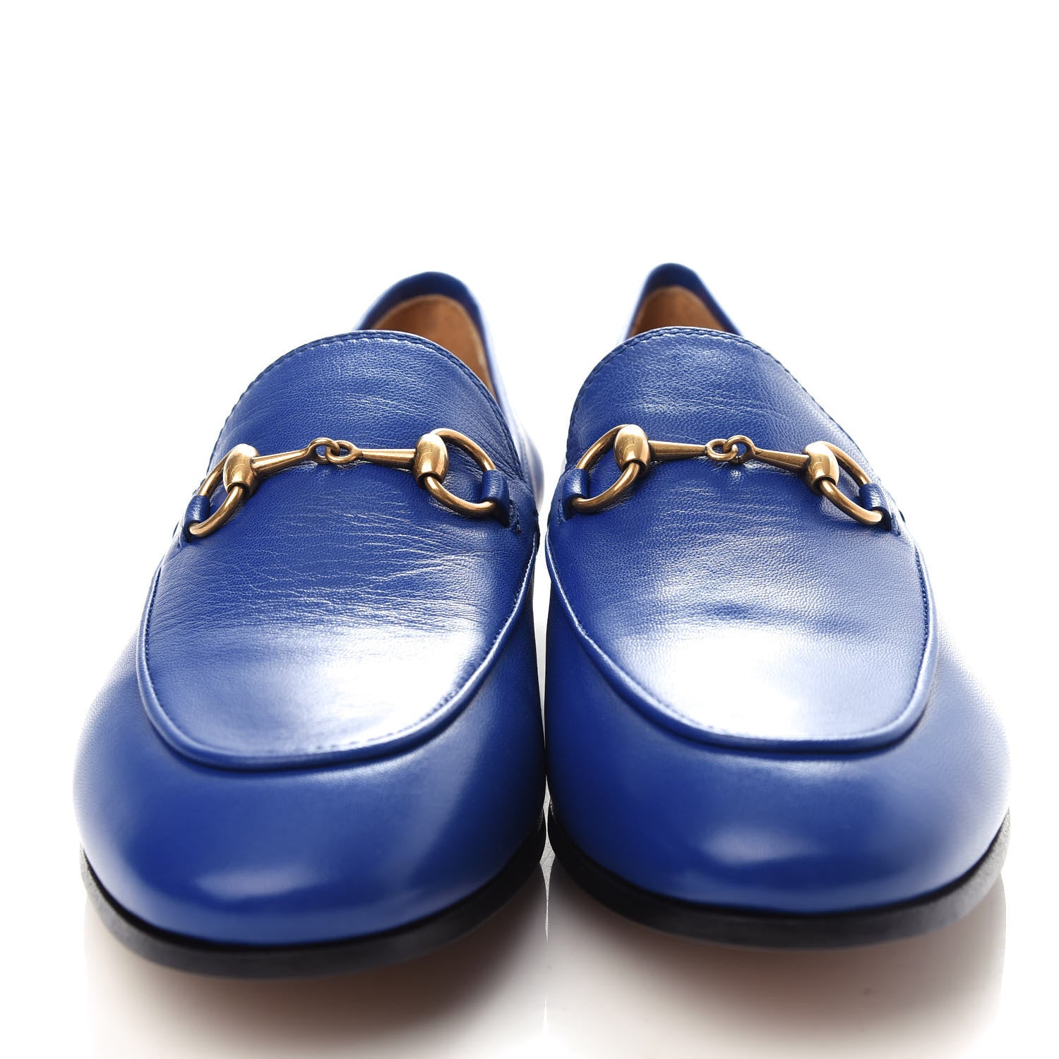Gucci Malaga Kid Womens Jordaan Loafers 37 Electric Blue 5 of 11