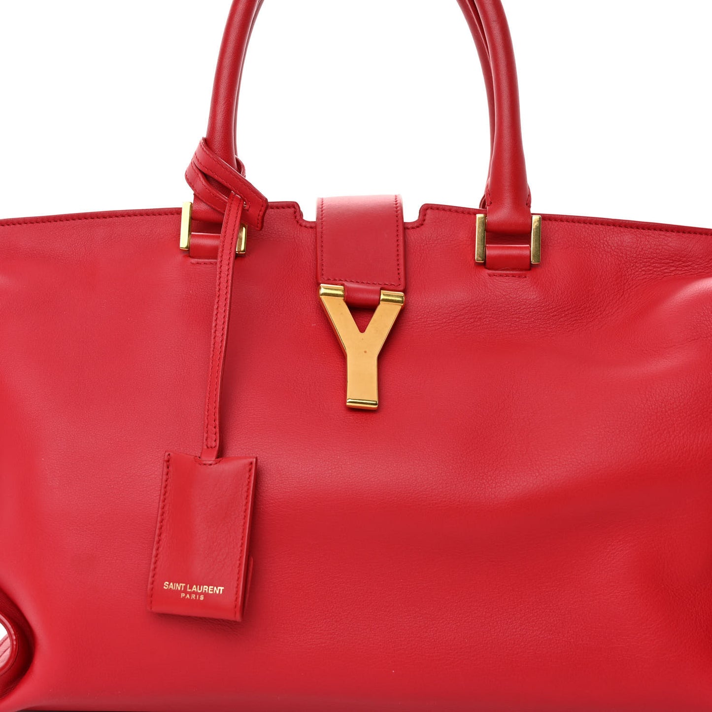 Calfskin Medium Classic Y Cabas Red