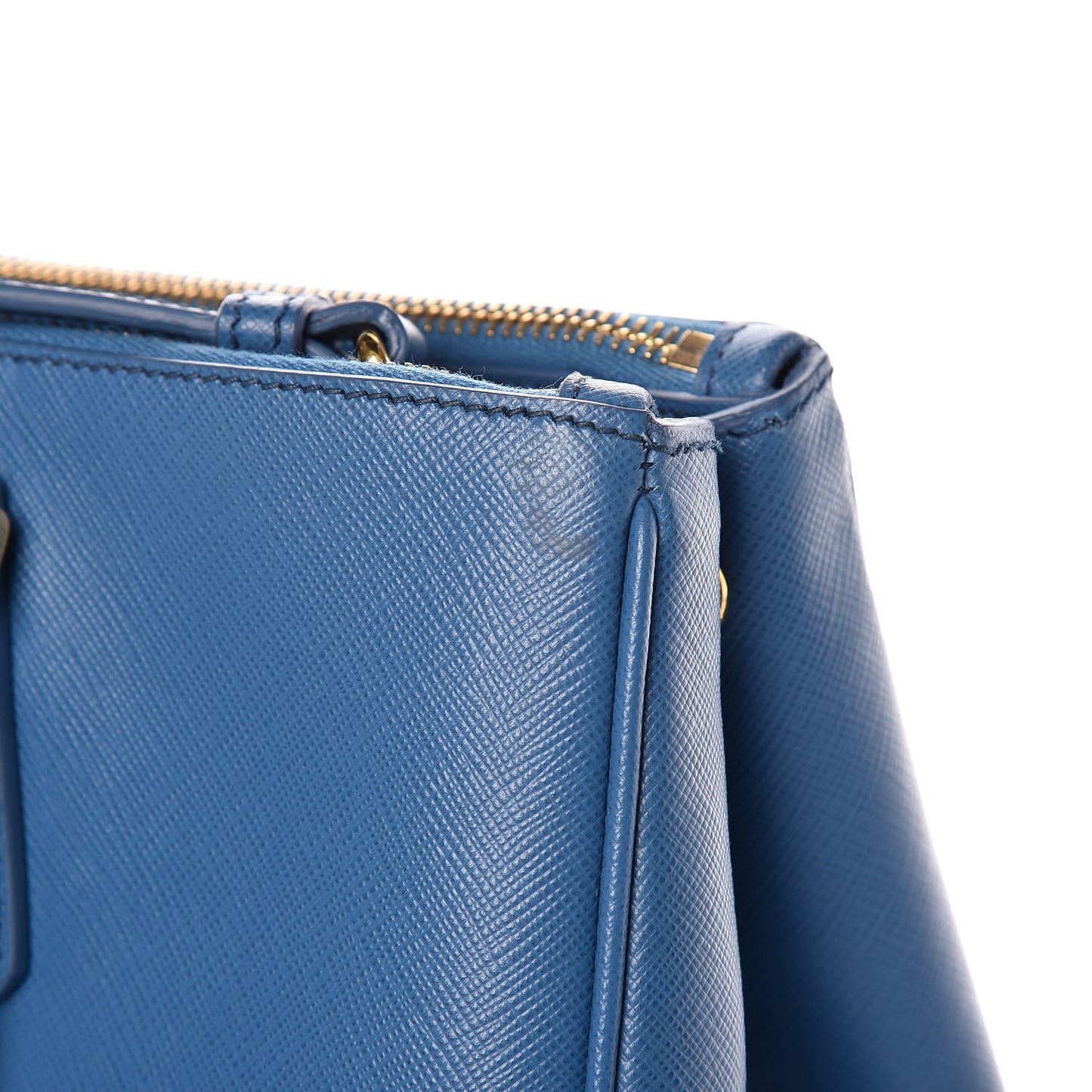 Saffiano Medium Galleria Double Zip Tote Cobalto