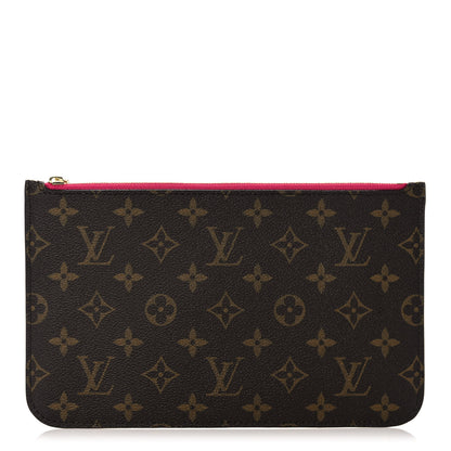 Louis Vuitton Monogram Neverfull MM GM Pochette Pivoine 1 of 11