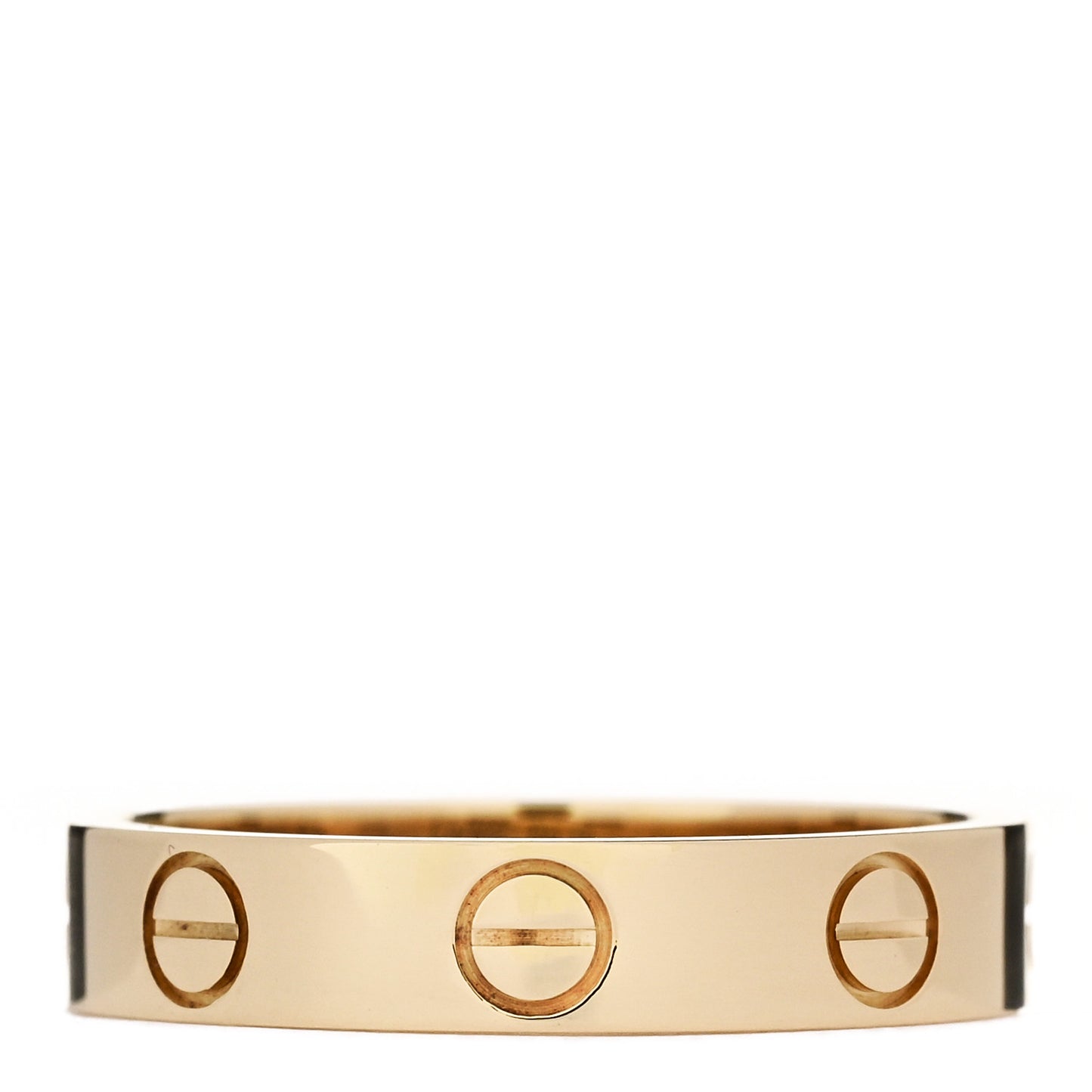 18K Yellow Gold 3.5mm LOVE Wedding Band Ring 50 5.25