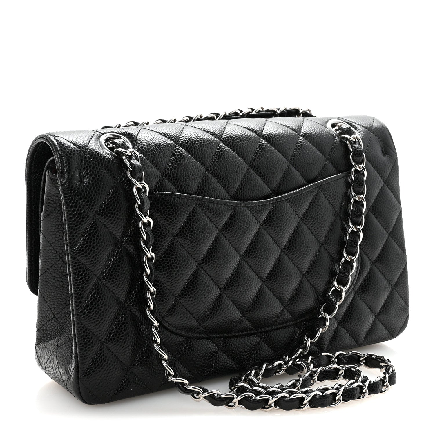 Chanel Caviar Quilted Medium Double Flap Black 3 of 11