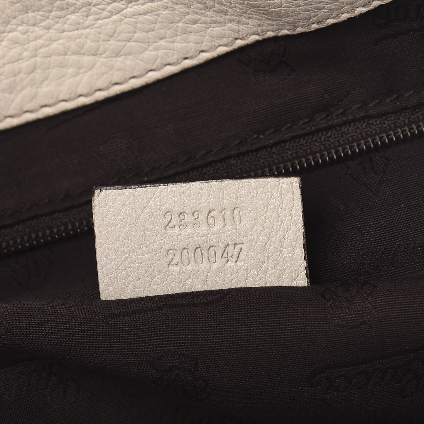 Guccissima Medium New Ladies Web Tote Off White