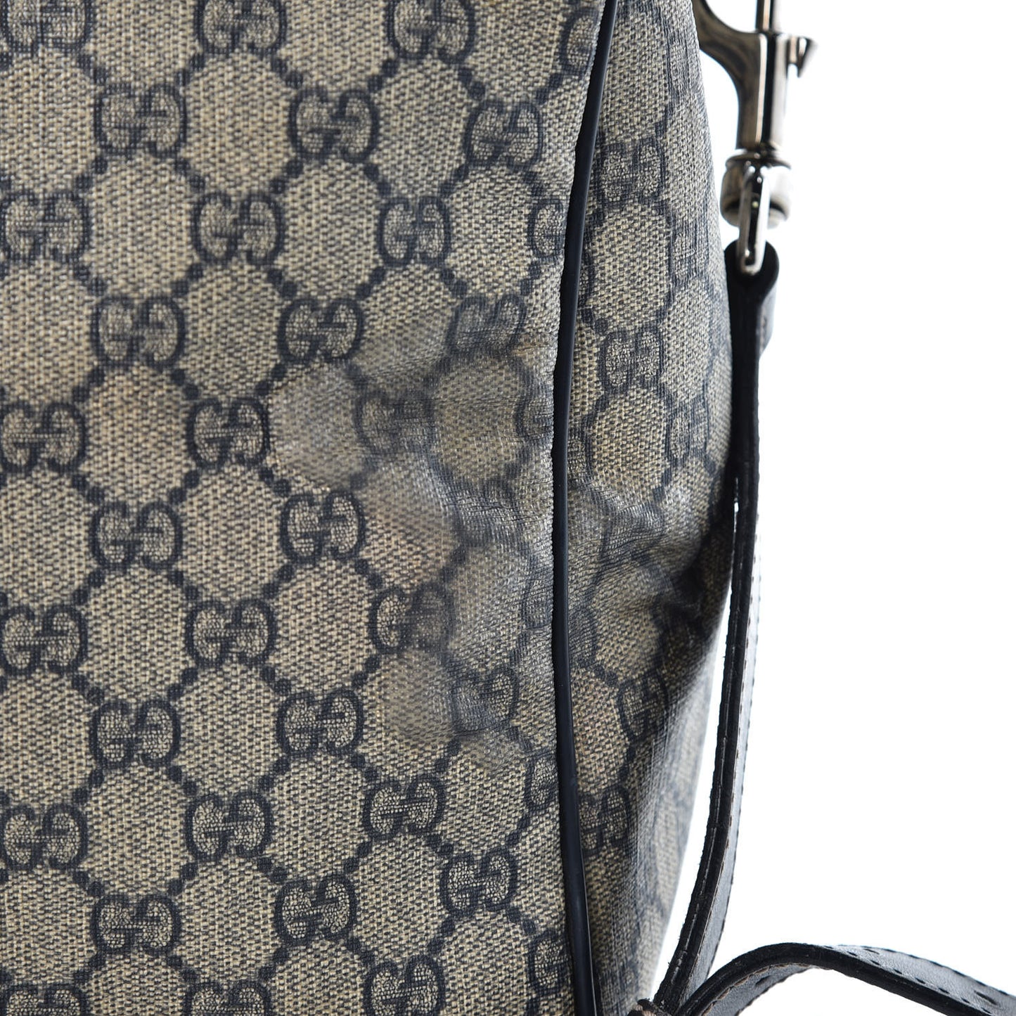 GG Plus Monogram Large Carry On Duffle Bag Navy
