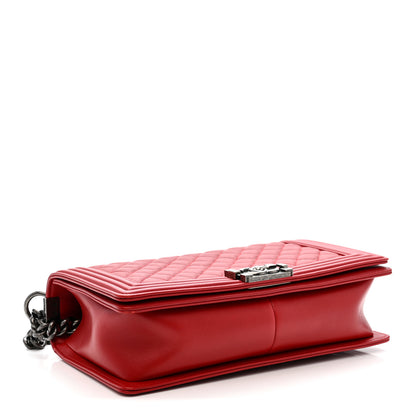 Chanel Lambskin Quilted New Medium Boy Flap Red 4 of 11
