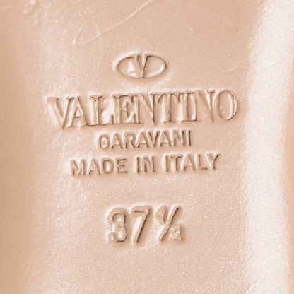 Valentino Garavani Patent Rockstud Ballerina Flats 37.5 Poudre 6 of 8