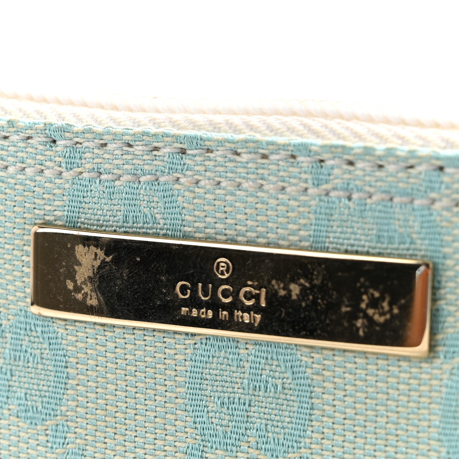 Gucci Monogram Boat Pochette Blue 10 of 10