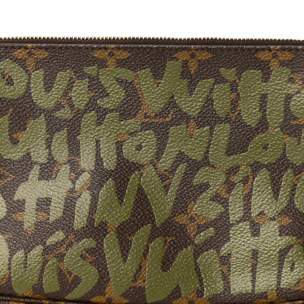 Louis Vuitton Monogram Graffiti Pochette Accessories Kaki 14 of 19