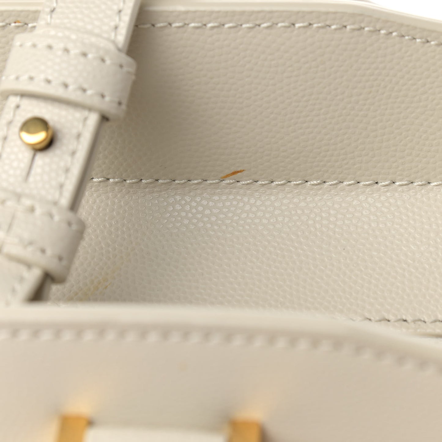 Shiny Calfskin Medium Uptown Tote White