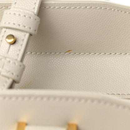 Saint Laurent Shiny Calfskin Medium Uptown Tote White 14 of 14