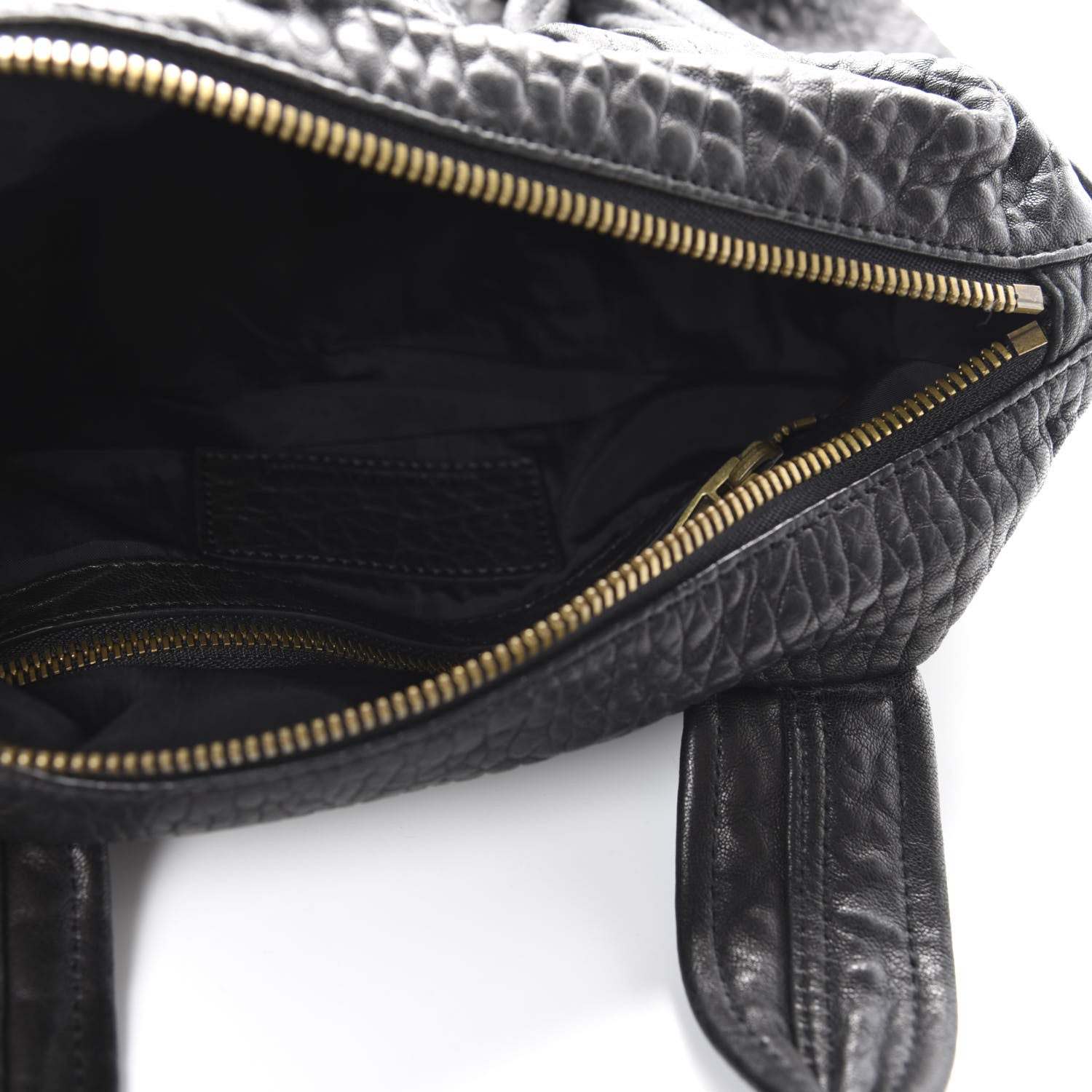 Alexander Wang Pebbled Lambskin Rocco Black Antique Brass Hardware 5 of 9